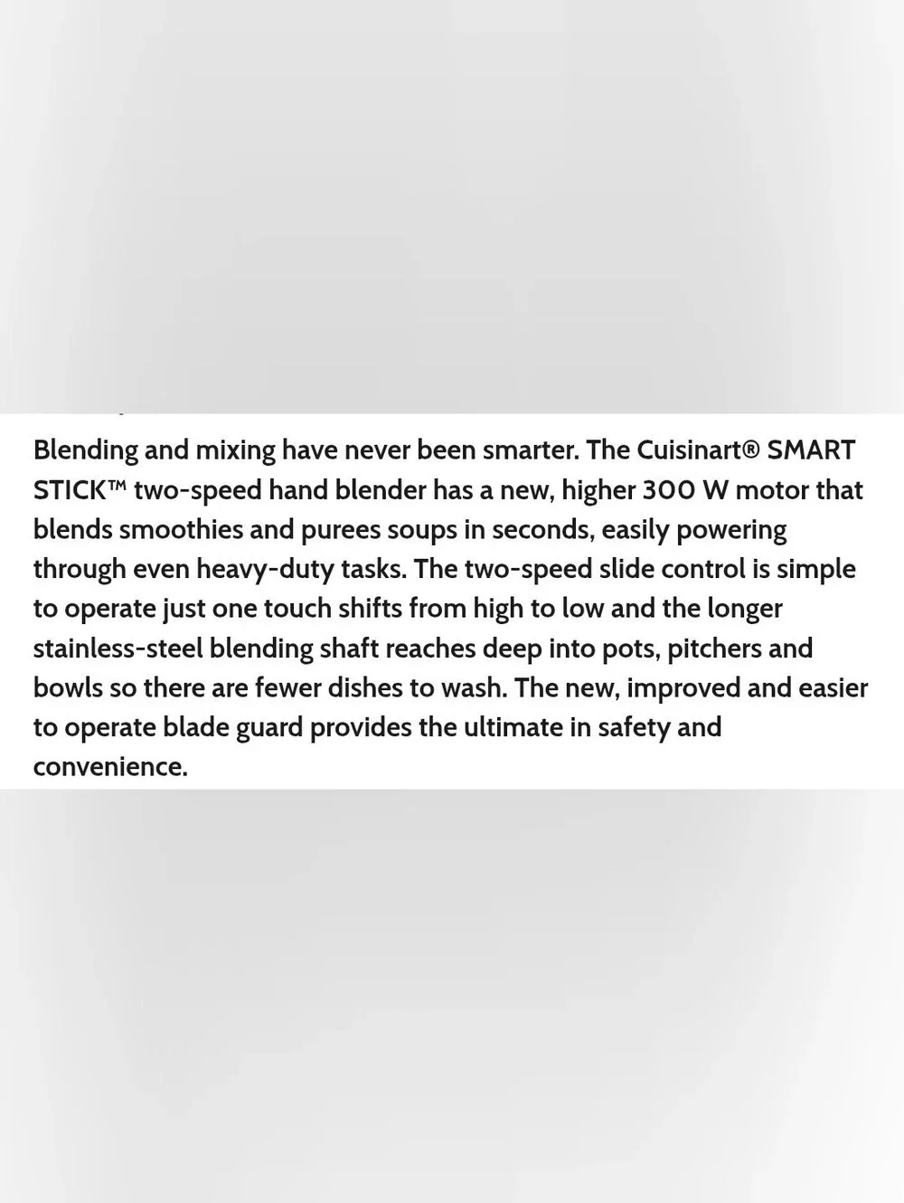 Cuisinart FIRE! NIB! Smart Stick Variable Speed Hand Blender #CSB-175P1. R2S!